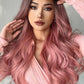 Fashion Wave Synthetic Long Wigs in Pink 26''