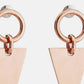 Stainless Steel Triangle Dangle Earrings