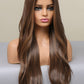 13*2" Lace Front Wigs Synthetic Long Wave 26" Heat Safe 150% Density