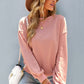Dropped Shoulder Balloon Sleeve Sweatshirt