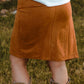 Fringe Trim Wrap Skirt