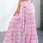 Printed High-Rise Tied Culottes