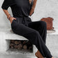 Off-Shoulder Jumpsuit with Pockets