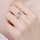 925 Sterling Silver Ring with 1 Carat Moissanite