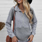 Quilted Half-Zip Sweatshirt with Pocket