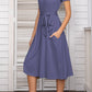Belted Tee Dress With Pockets
