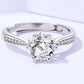 1 Carat Moissanite Adjustable 6-Prong Ring