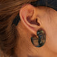 Resin C-Hoop Earrings