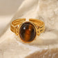 18K Gold Plated Open Ring
