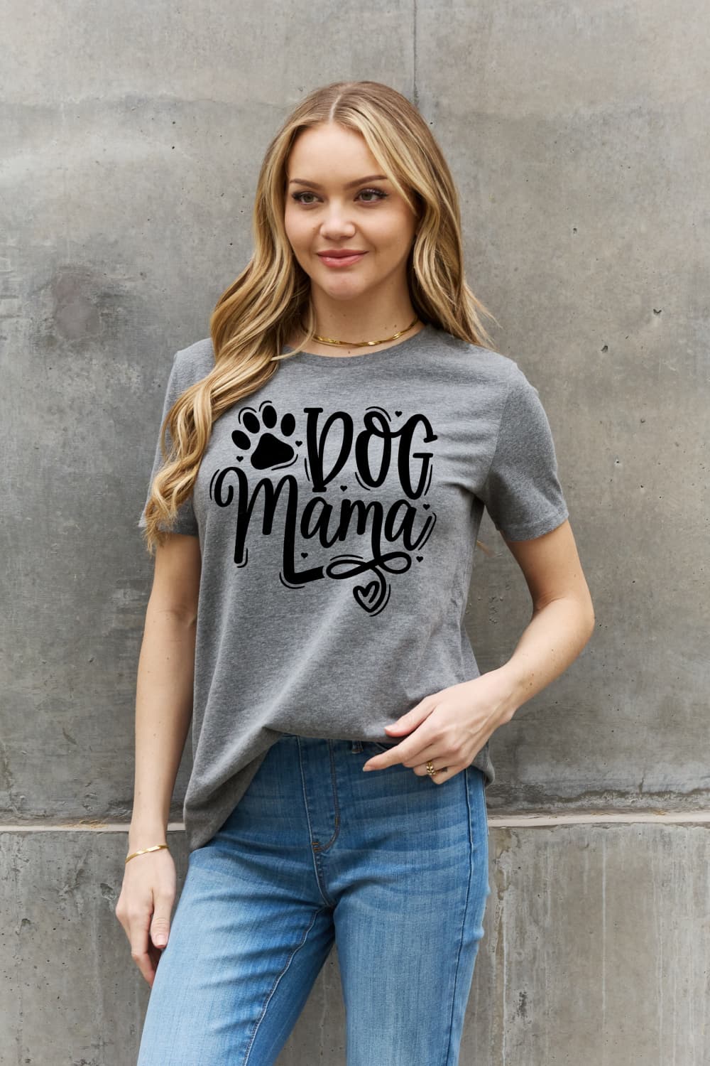 Simply Love Full Size DOG MAMA Graphic Cotton T-Shirt