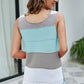 Color Block Slit Knit Tank