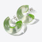 Resin C-Hoop Earrings
