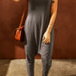 Sleeveless Pocketed Harem Jumpsuit