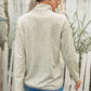Leopard Print Snap Front Sweatshirt