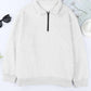 Quarter Zip Dropped Shoulder Sweatshirt