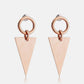 Stainless Steel Triangle Dangle Earrings