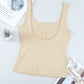 Heathered Cutout Scoop Neck Tank