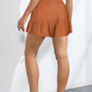Smocked Tie-Front High-Rise Shorts