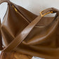 Wide Strap PU Leather Crossbody Bag