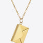Envelope Pendant Stainless Steel Necklace