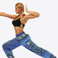 Printed High-Waist Pants