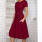 Belted Tee Dress With Pockets