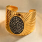 Wide Band Stainless Steel Open Ring
