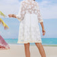 Tassel Spliced Lace Cover Up