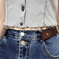 PU Elastic Snap Closure Belt
