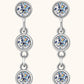 Moissanite 925 Sterling Silver Drop Earrings
