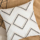 Geometric Embroidered Decorative Throw Pillow Case