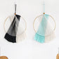 Contrast Fringe Round Macrame Wall Hanging