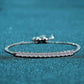 Moissanite Sterling Silver Bracelet