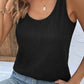 Textured Scoop Neck Tank