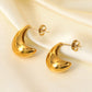 Stainless Steel C-Hoop Earrings