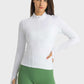 Half Zip Thumbhole Sleeve Sports Top