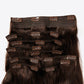 18" 160g #2 Straight Clip-in Hair Extensions Human Hair