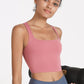 Crisscross Open Back Cropped Sports Cami