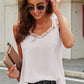 V-Neck Lace Tank Top