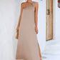 One-Shoulder Slit Maxi Dress