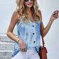 Buttoned V-Neck Cami