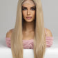 13*2" Lace Front Wigs Synthetic Long Straight 24'' 150% Density