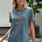 Leopard Lip Distressed T-Shirt
