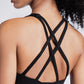 Back At It Again Crisscross Back Sports Bra