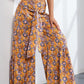Printed High-Rise Tied Culottes