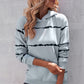 Striped Drop Shoulder Hoodie with Kangaroo Pocket