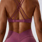Yoga V-Neck Twisted Sleeveless Sports Bra