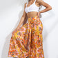 Printed High-Rise Tied Culottes