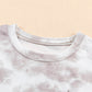 Tie-Dye Round Neck Short Sleeve Tunic Tee