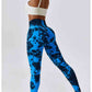 Tie Dye Wide Waistband Active Leggings